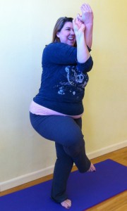 A student of mine mentioned how much she enjoyed Marie’s teaching of this pose, garudasana, eagle pose.